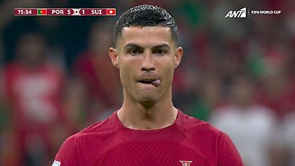 Η πρώτη ευκαιρία του Κριστιάνο λίγα λεπτά μετά την είσοδό του