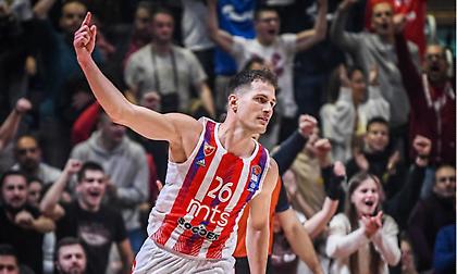 Έβαψε ερυθρόλευκο το ντέρμπι του Βελιγραδίου με πρωταγωνιστή Νέντοβιτς ο Ερυθρός Αστέρας!