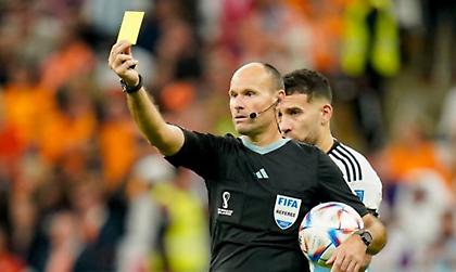 Ρεκόρ κίτρινων καρτών σε Μουντιάλ στο Αργεντινή-Ολλανδία