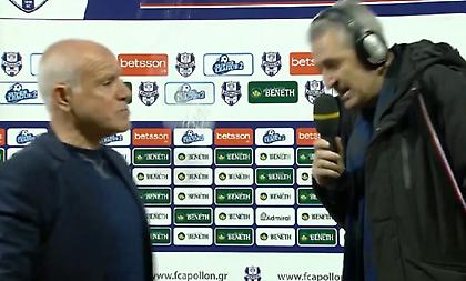 Πέταξαν μπουκάλι στον Αναστόπουλο - Το απέφυγε και... συνέχισε ατάραχος τις δηλώσεις