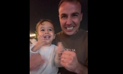 Ο Γκέτσε που «πλήγωσε» την Αργεντινή το 2014 πανηγυρίζει το Μουντιάλ του Μέσι με τον μικρό γιό του!