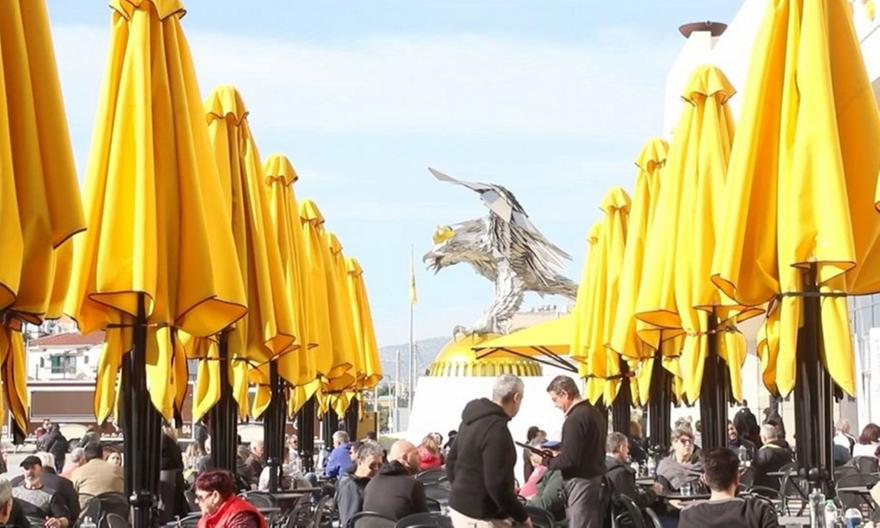 OPAP Arena: Χριστουγεννιάτικο καφεδάκι δίπλα... στα χρυσά γράμματα της ΑΕΚ!