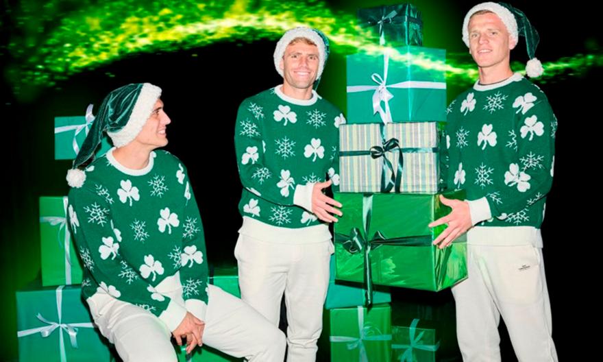 Οι καταπράσινες ευχές του Παναθηναϊκού με δώρα και... εορταστικούς Τσόκαϊ, Σάντσες και Μάγκνουσον