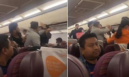 Πτήση μετατράπηκε σε ρινγκ, επιβάτες έπαιξαν ξύλο και οι αεροσυνοδοί προσπαθούσαν να τους χωρίσουν!