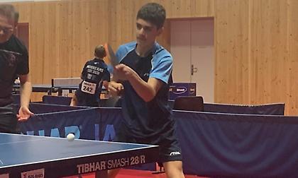 Στις θέσεις 9-16 της κατηγορίας U13 πλασαρίστηκε ο Αλεξούδης στο Youth Contender πινγκ πονγκ