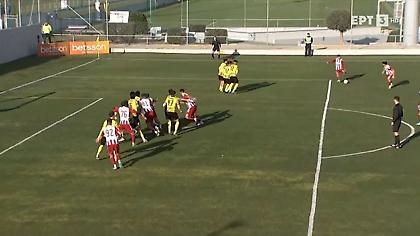 Ισοφάρισε με φοβερό φάουλ του Λιάτσου ο Ολυμπιακός Β την ΑΕΚ Β