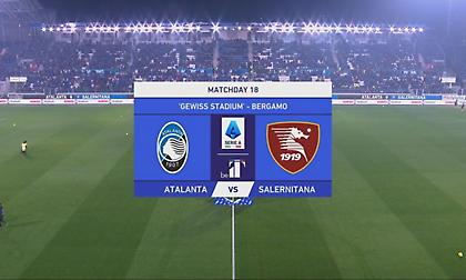 Απολαύστε τα highlights από το... χορταστικό 8-2 της Αταλάντα επί της Σαλερνιτάνα