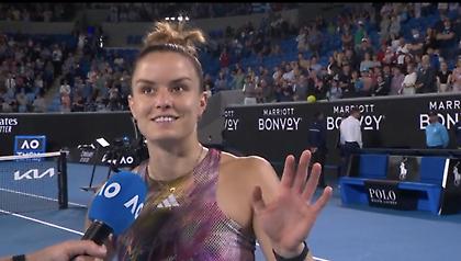 Μήνυμα με… roadrunner έστειλε η Σάκκαρη μετά την πρόκριση στον 3ο γύρο του Australian Open