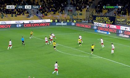 Ασίστ Χατζισαφί, εκτέλεση Λιβάι Γκαρσία και 2-0 για την ΑΕΚ