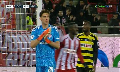 Δυνατή κεφαλιά εξ επαφής του Μπράμπετς, σε ετοιμότητα ο Τζολάκης