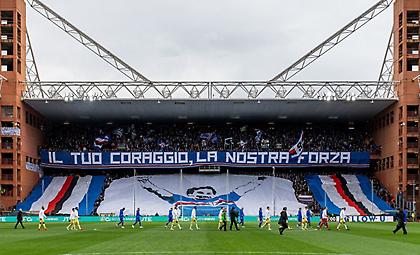 Συγκινητικό πανό των οπαδών της Σαμπντόρια για τον Βιάλι!