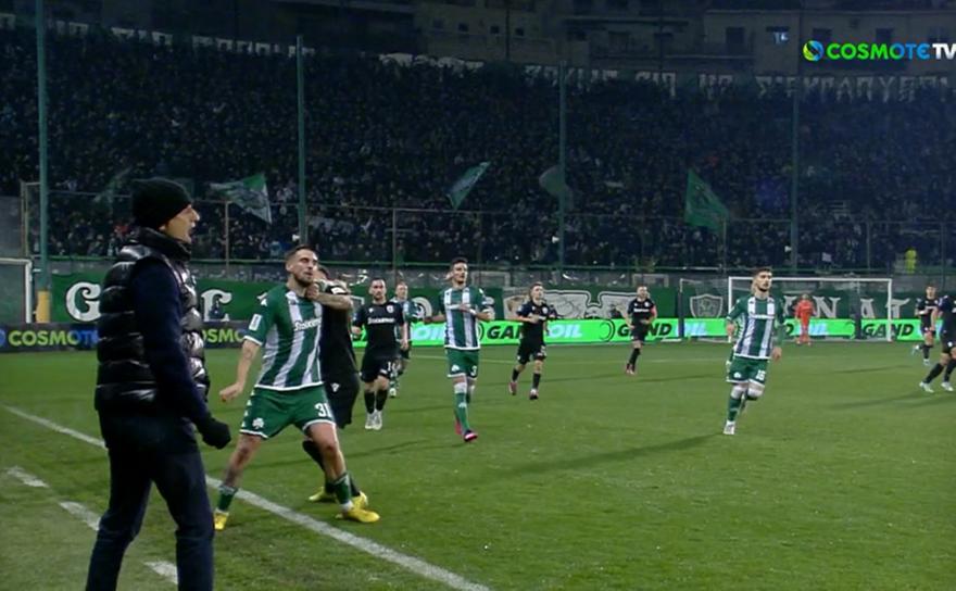 Παναθηναϊκός-ΠΑΟΚ: Αποβολή του Τόμας για μπουνιά