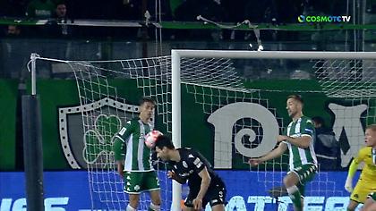 Άστοχη η γυριστή κεφαλιά του Ολιβέιρα