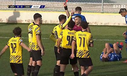 Με δέκα η ΑΕΚ Β’ κόντρα στα Χανιά