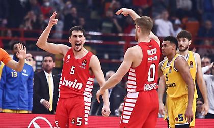 Βαθμολογία Ευρωλίγκας: Συνεχίζει ακάθεκτος και πρώτος ο Ολυμπιακός