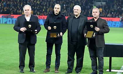 Βράβευσε Παππά, Χατζηϊωάννου και Σαραντίτη πριν την αναμέτρηση με τον Άρη η ΠΑΕ ΑΕΚ