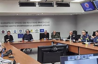 Κακοκαιρία «Barbara»: Νέα σύσκεψη στο υπ. Πολιτικής Προστασίας στις 18:00