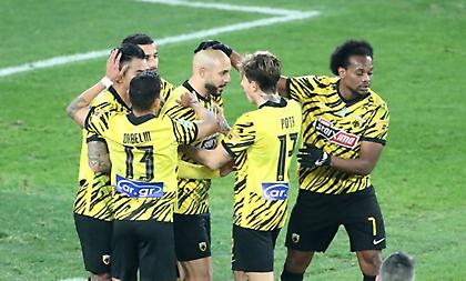 Τα γκολ της ΑΕΚ στο 3-0 επί του Λεβαδειακού με φυσικό ήχο από Opap Arena
