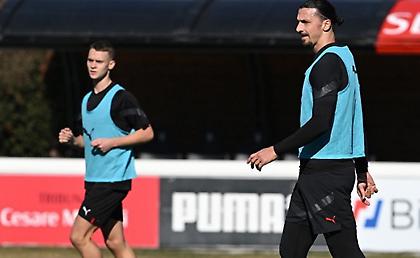 Ο Ζλάταν έπαιξε συμπαίκτης με τον 16χρονο γιο του σε φιλικό της Μίλαν με την K18