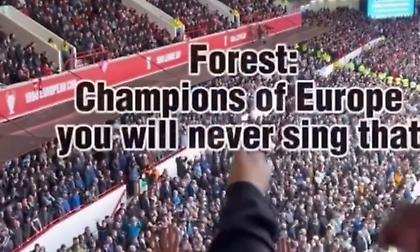 Επική ανταλλαγή συνθημάτων στο Νότιγχαμ-Σίτι: «Πρωταθλητές Ευρώπης, δεν θα το τραγουδήσετε ποτέ»