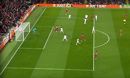 Ασύλληπτο τακουνάκι από Νούνιες για το 1-0 της Λίβερπουλ!