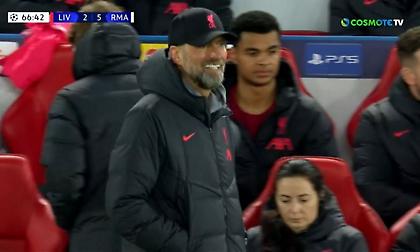 Το... αμήχανο γέλιο του Κλοπ μετά το πέμπτο γκολ της Ρεάλ