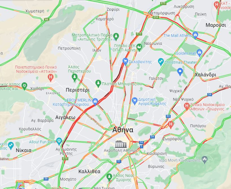 Καθαρά Δευτέρα: Άρχισε η έξοδος, στο «κόκκινο» ο Κηφισός