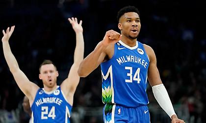 Αντετοκούνμπο και Μπακς έκαναν... πλάκα στους Μάτζικ για το 16/16!