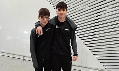 Μαλαμούδης, Φάκαρος προκρίθηκαν στα ταμπλό U19 και U15 στο πορτογαλικό Youth Contender πινγκ πονγκ