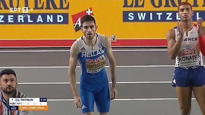 Δεύτερο άλμα στα 8,16 μ. ο Τεντόγλου