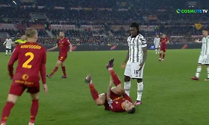 Ο Κεν αποβλήθηκε 40’’ μετά την αλλαγή του για εν ψυχρώ κλωτσιά στον Μαντσίνι!