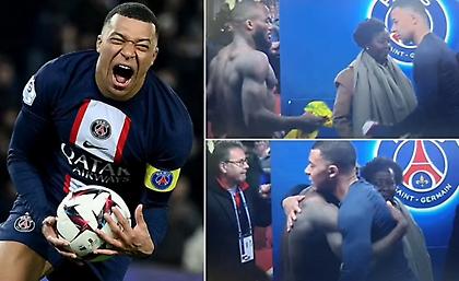 Τρομερός Εμπαπέ: Έδωσε τη φανέλα του ιστορικού ρεκόρ στον Γκαναγκό που έχασε την κόρη του!