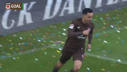 Γκολ ο Σάλιακας για την ισοφάριση της Ζανκτ Πάουλι!