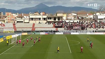 Απίθανη χαμένη ευκαιρία για την Αναγέννηση Καρδίτσας στο 1ο λεπτό!