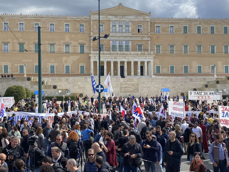 Τέμπη: Σε εξέλιξη το συλλαλητήριο για στο κέντρο της Αθήνας