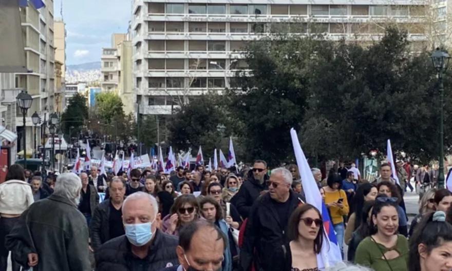 Τέμπη: Σε εξέλιξη το συλλαλητήριο για στο κέντρο της Αθήνας