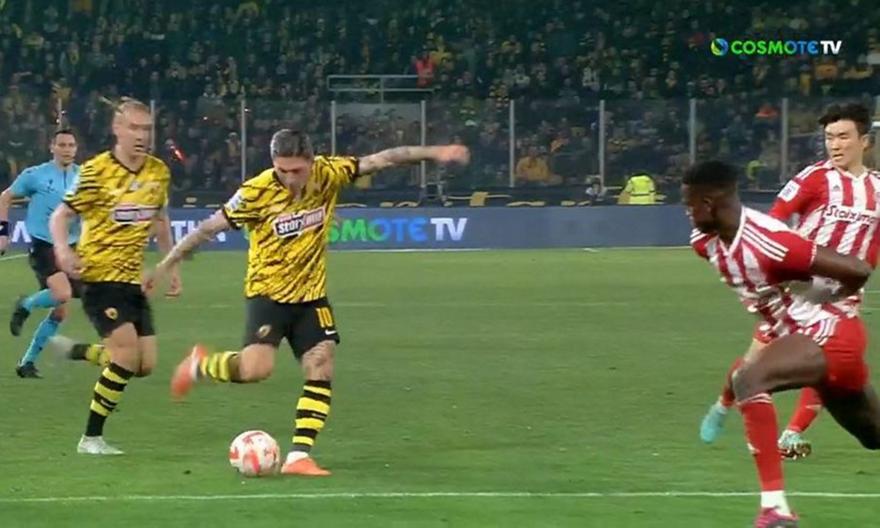 Μείωσε σε 3-1 με ωραίο διαγώνιο σουτ του Τσούμπερ η ΑΕΚ!