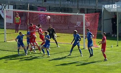 Η καρφωτή κεφαλιά του Καρασαλίδη για το 2-0 του Πανσερραϊκού!
