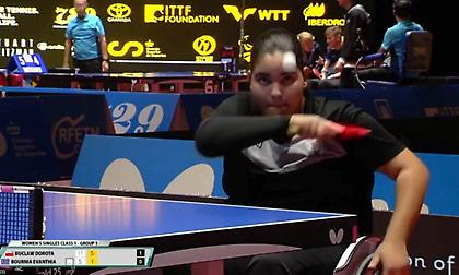 Χάλκινο μετάλλιο η Μπουρνιά στην κλάση 1 του Para Table Tennis Open πινγκ πονγκ