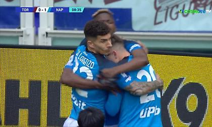 Άνοιξε το σκορ στο Τορίνο με κεφαλιά του Οσιμέν η Νάπολι
