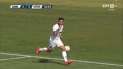 Προβάδισμα για Απόλλωνα Σμύρνης με γκολ του Μωραΐτη από... τα αποδυτήρια!