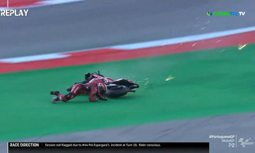 Moto GP: Σοκαριστικό ατύχημα για τον Εσπαργκαρό