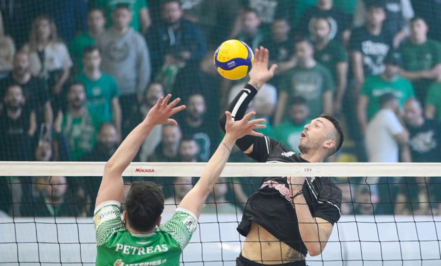 Παναθηναϊκός-ΠΑΟΚ 2-3 σετ