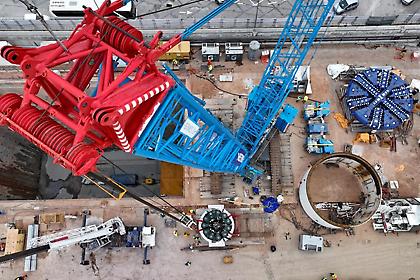 Συναρμολογείται ο μετροπόντικας - Ξεκινά η διάνοιξη της γραμμής 4
