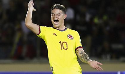 Εκτός αποστολής της Κολομβίας ο Χάμες για το φιλικό με την Ιαπωνία