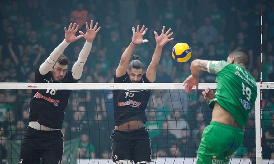 ΠΑΟΚ-Παναθηναϊκός 2-1 σετ