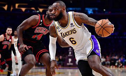 Δεν σταματάει τα ρεκόρ ο ΛεΜπρόν: Γηραιότερος παίκτης που πετυχαίνει δύο triple double!