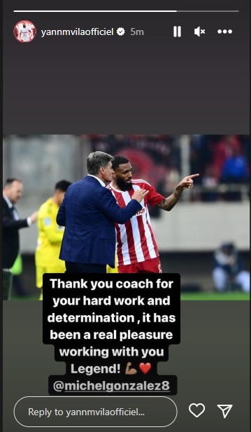 Ολυμπιακός: Το «ευχαριστώ» του Εμβιλά στον Μίτσελ