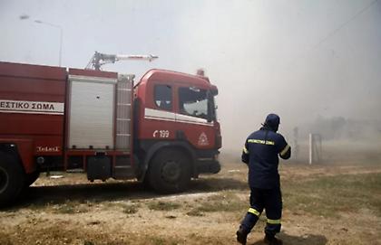 Φωτιά στον δήμο Μαλεβιζίου - Μεγάλη επιχείρηση κατάσβεσης