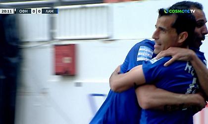 Αδράνεια στην άμυνα του ΟΦΗ και 1-0 η Λαμία